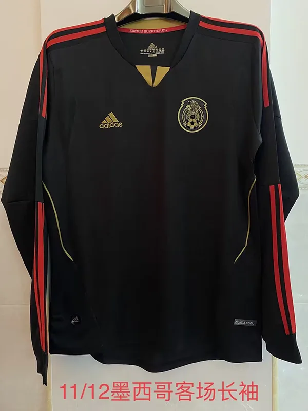Mexico 2011/12 Away Shirt Long Sleeve Black