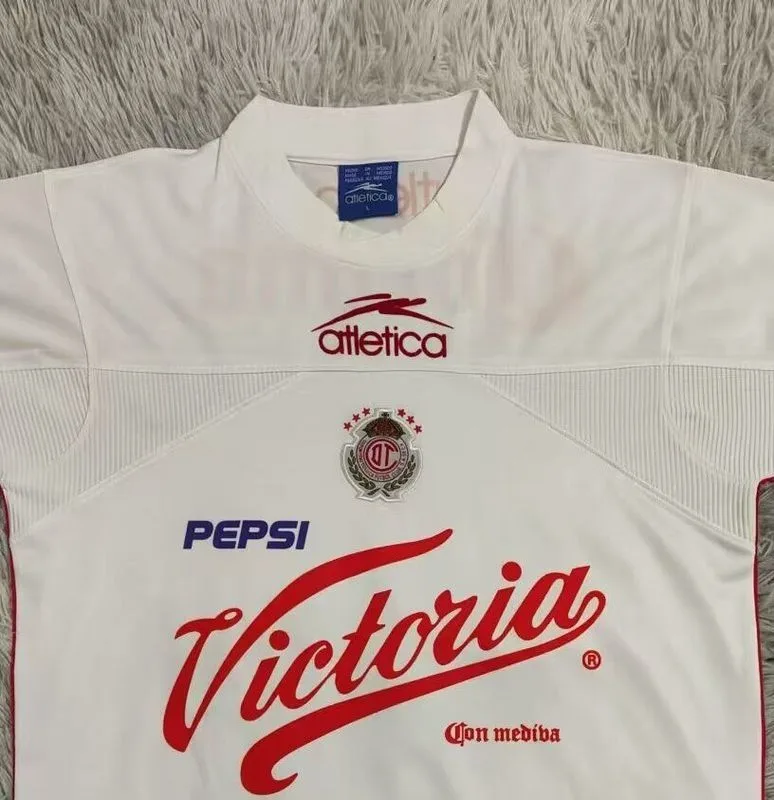 Toluca 2000/01 Extérieur Maillot White — 2