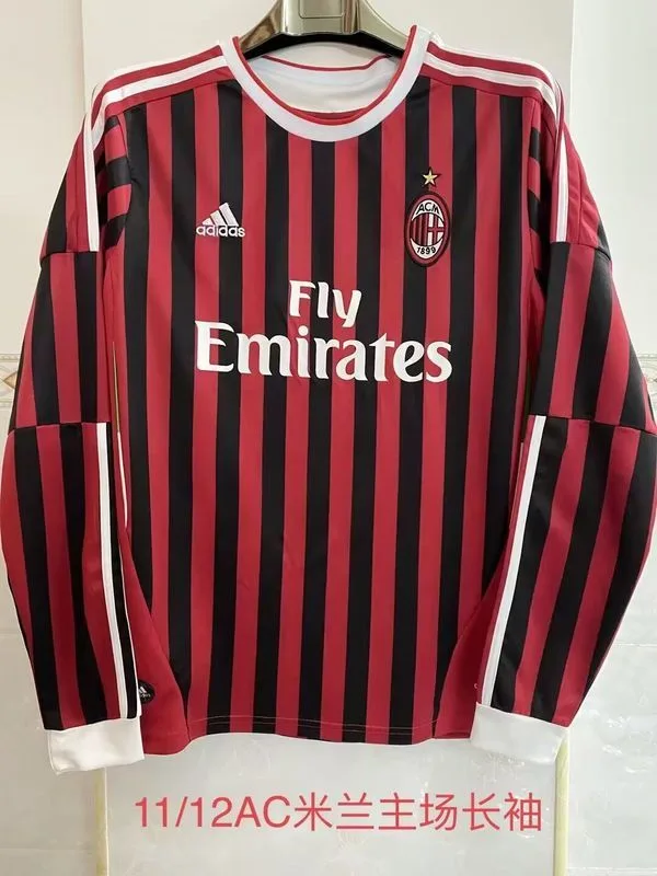 AC Milan 2011/12 Home Shirt Long Sleeve — 1