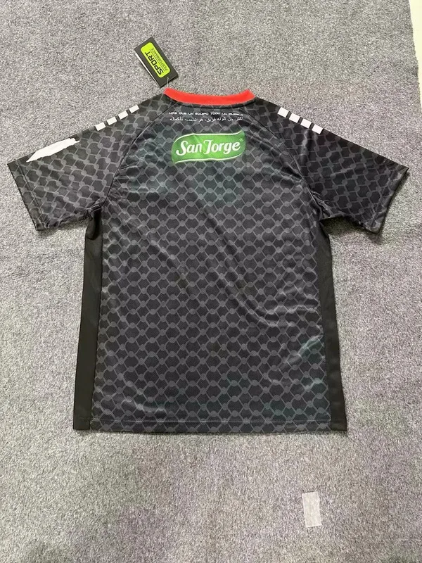 Palestino 2025/26 Away Shirt Black — 2