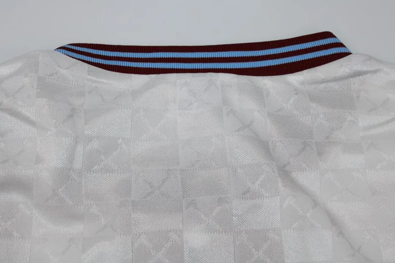West Ham United 1989/90 Away Shirt White — 2