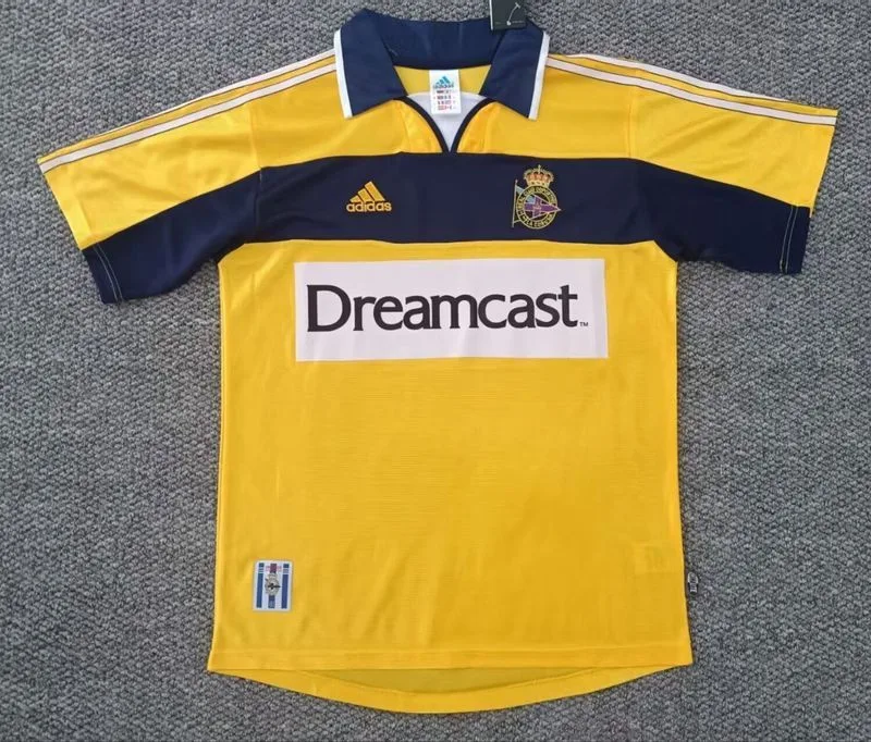 Deportivo La Coruña 2000/01 Away Shirt Gold — 2