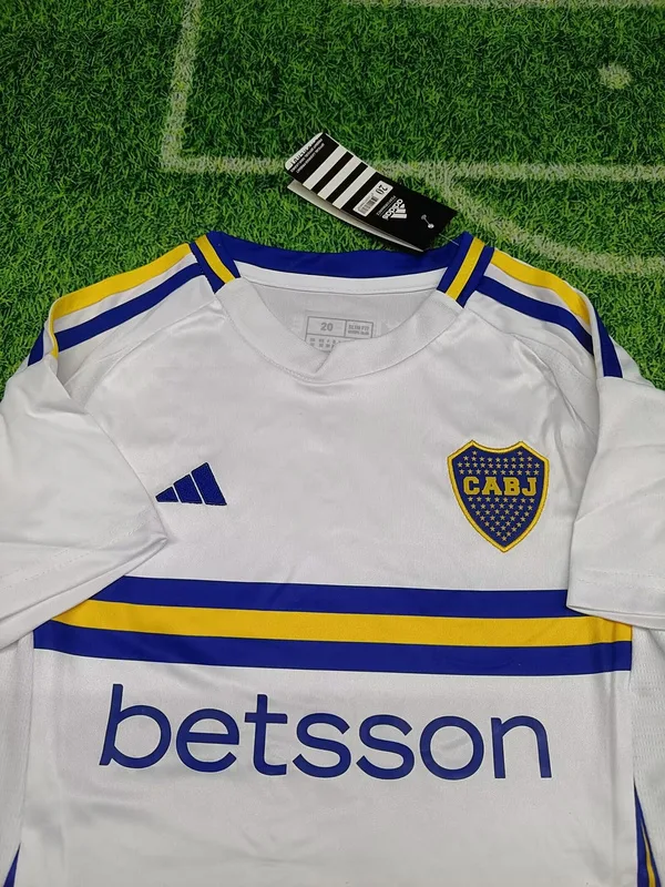 Boca Juniors 2024/25 Away Kids Kit White — 1