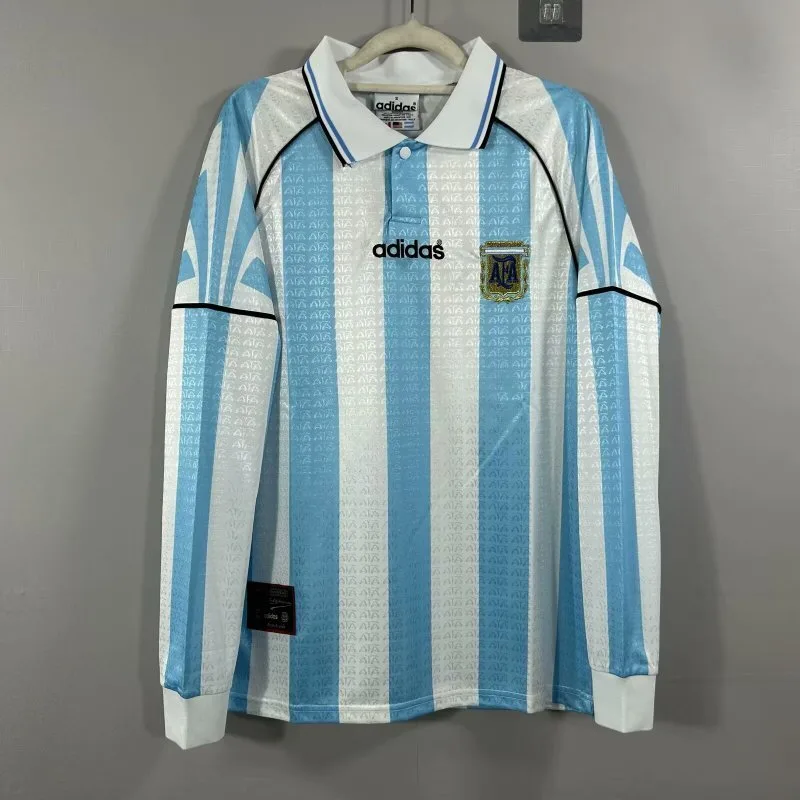 Argentina 1996/97 Primera Equipación Camiseta Manga Larga — 2