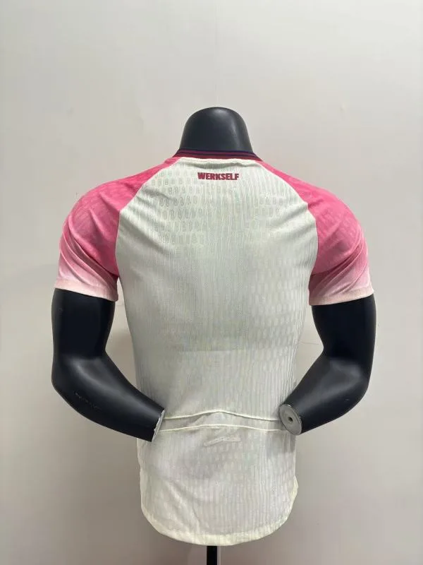 Bayer Leverkusen 2025/26 Away Shirt Player Version Pink — 2