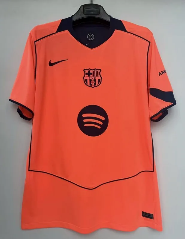Barcelona 2025/26 Third Shirt Short Sleeve Orange — 1