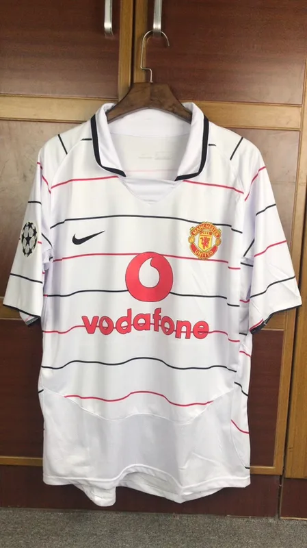 Manchester United 2003/04 Away Shirt White — 2