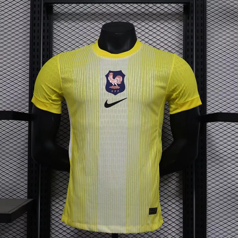 France 2025/26 Goalkeeper Shirt Player Version Yellow