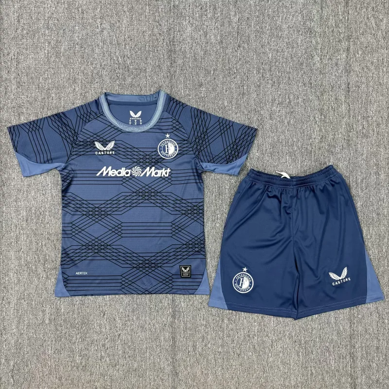 Feyenoord 2025/26 Away Kids Kit — 2