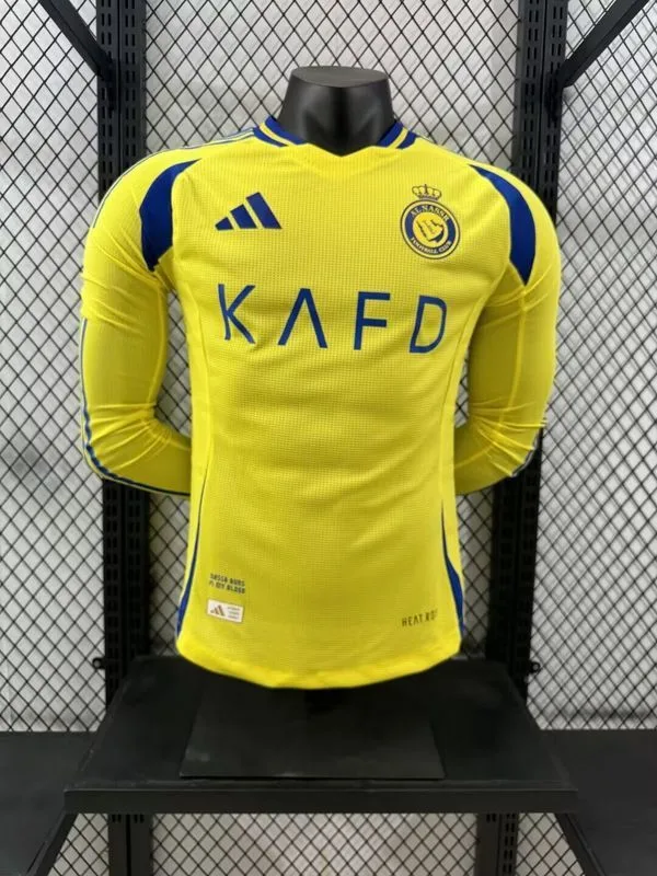Al Nassr 2024/25 Home Shirt Long Sleeve Player Version — 2