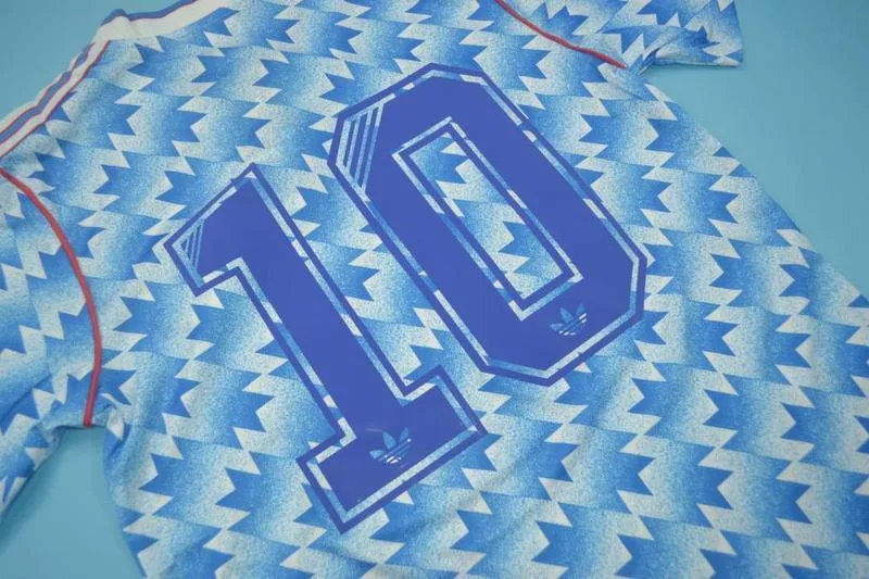 Manchester United 1990/92 Extérieur Maillot Blue