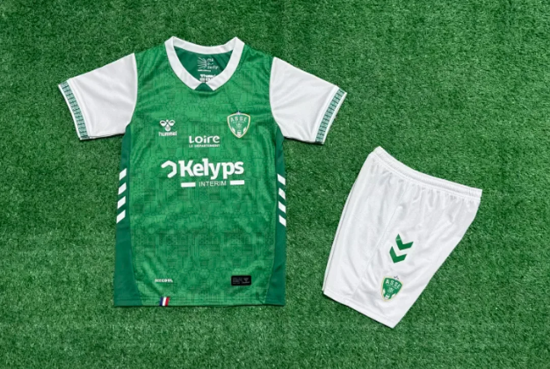 Saint-Étienne 2025/26 Primera Equipación Conjunto de Niño — 2