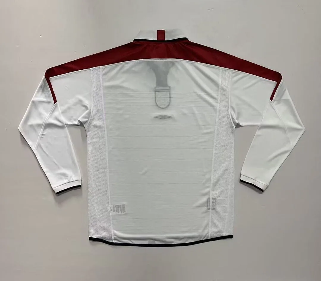 Angleterre 2004 Domicile Maillot Manches Longues