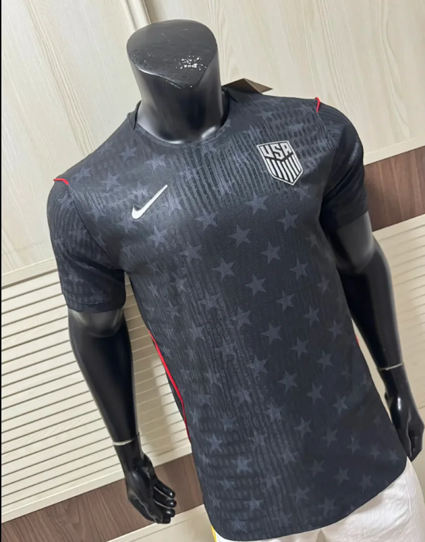 USA 2026 Away Shirt Player Version Black — 2