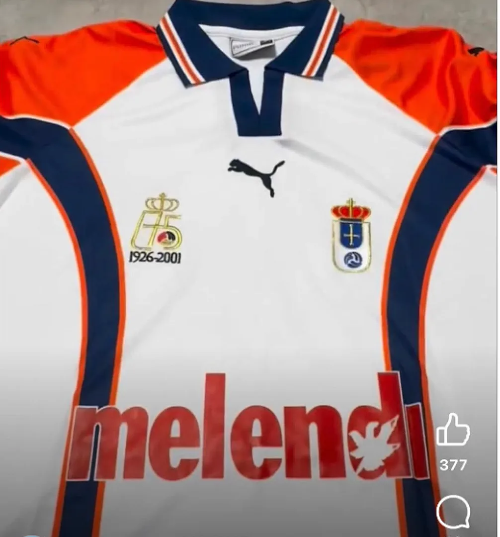Real Oviedo 2000/01 Maillot — 2