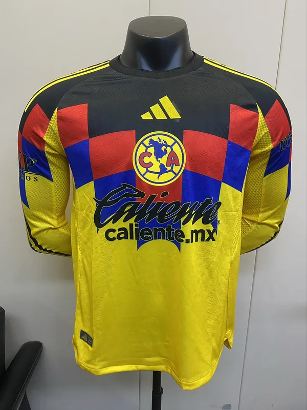 Club América 2025/26 Primera Equipación Camiseta Manga Larga Versión Jugador — 1