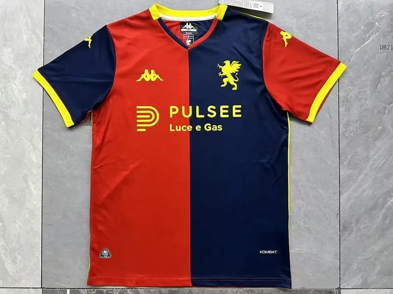 Genoa 2025/26 Domicile Maillot Manches Courtes — 2