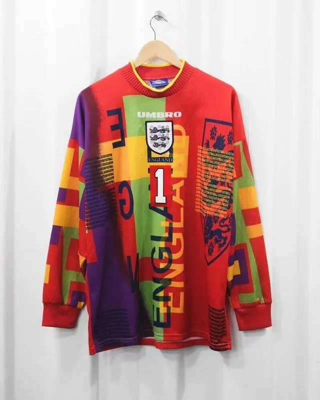England 1996 Goalkeeper Shirt Long Sleeve — 2