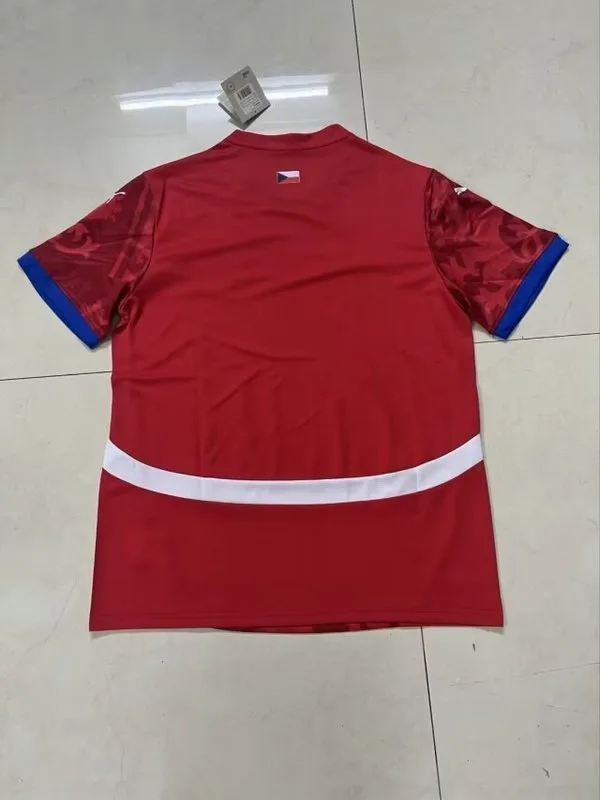 Czech Republic 2024/25 Home Shirt Short Sleeve — 2