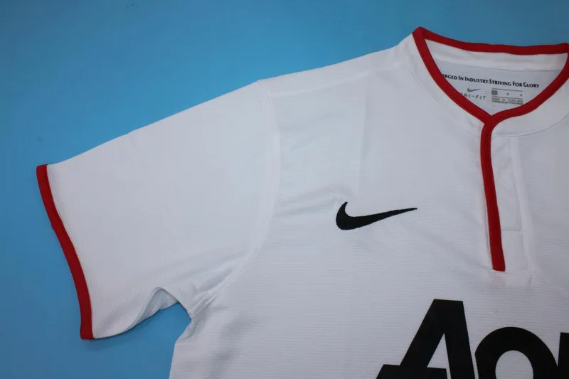 Manchester United 2013/14 Maillot White Champions League — 2