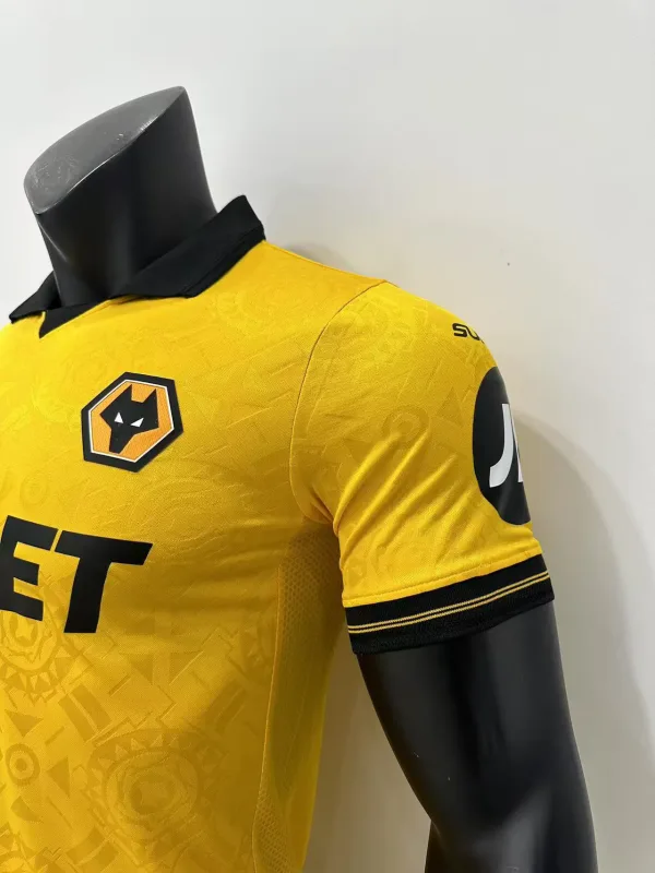 Wolverhampton Wanderers 2025/26 Home Shirt Player Version — 2