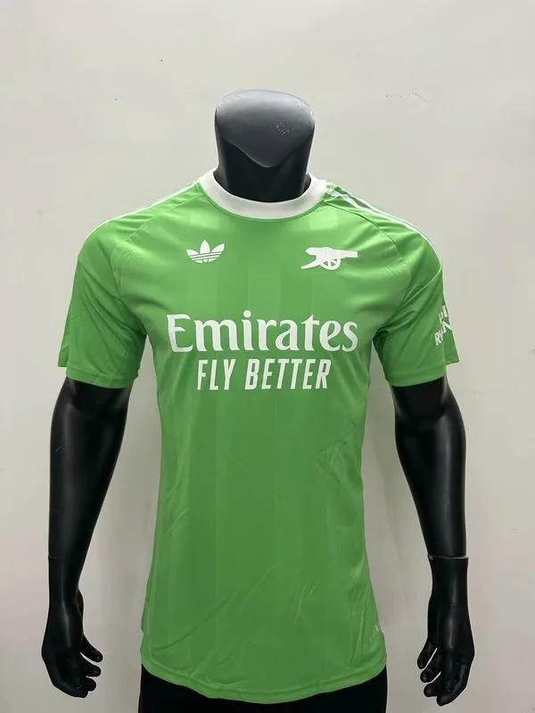 Arsenal 2025/26 de Portero Camiseta Versión Jugador Green — 1