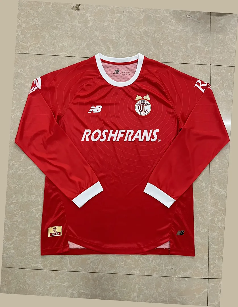 Toluca 2025/26 Shirt Long Sleeve Special Edition Red