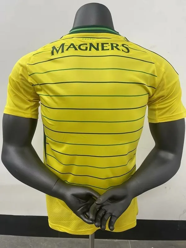 Celtic 2024/25 Away Shirt Player Version Yellow
