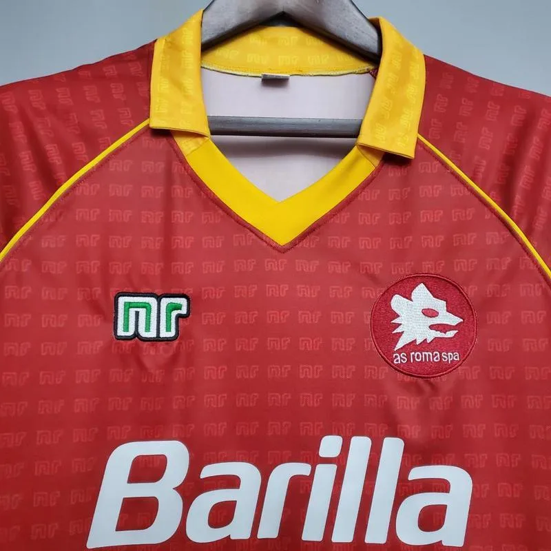 Roma 1990/91 Home Shirt — 2