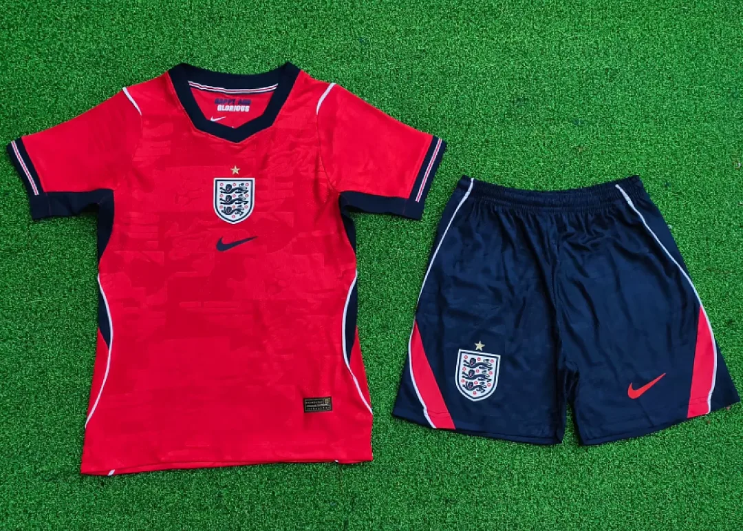 England 2026 Away Kids Kit Player Version — 1