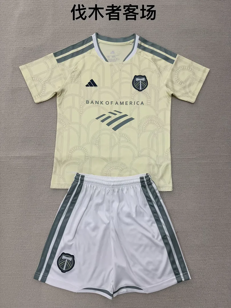 Portland Timbers 2026/27 Away Kids Kit