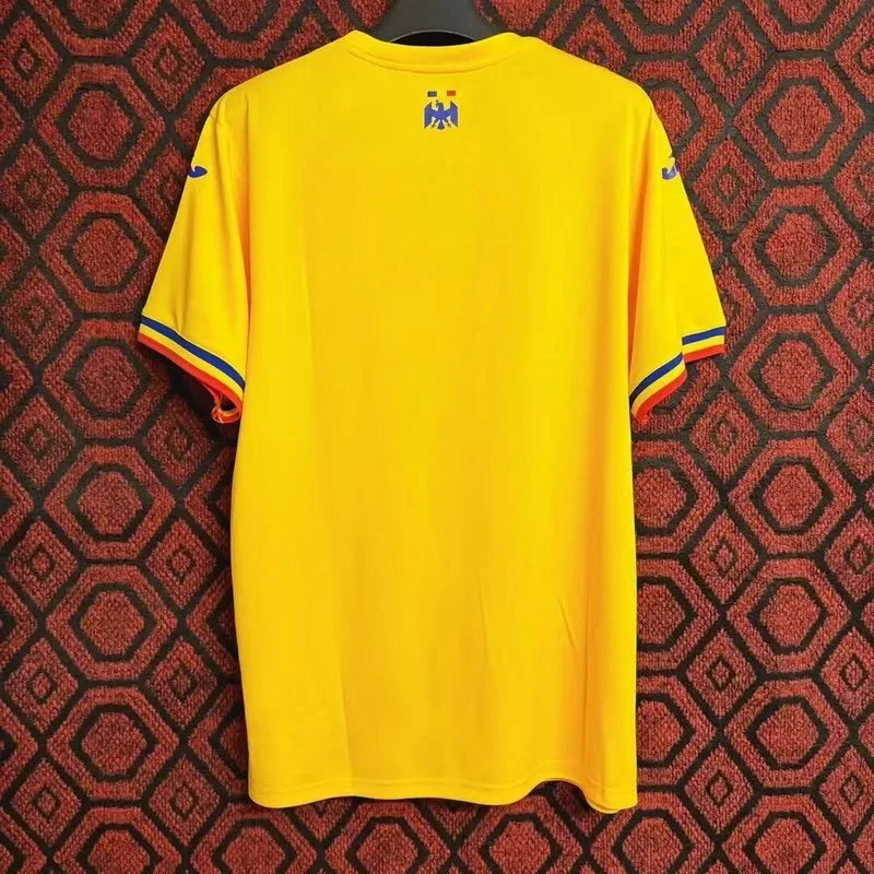 Rumanía 2024/25 Primera Equipación Camiseta Manga Corta