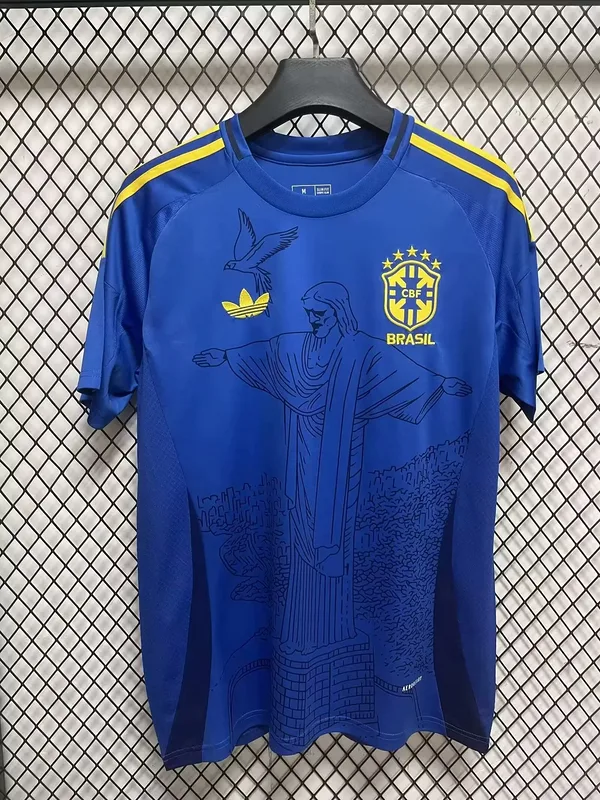 Brazil Shirt Special Edition Blue Jesus — 2