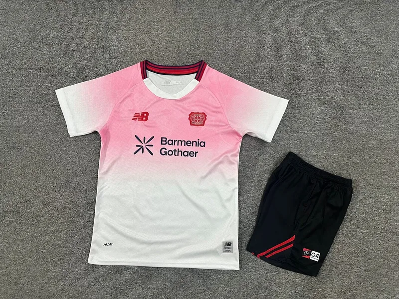 Bayer Leverkusen 2025/26 Away Kids Kit — 2