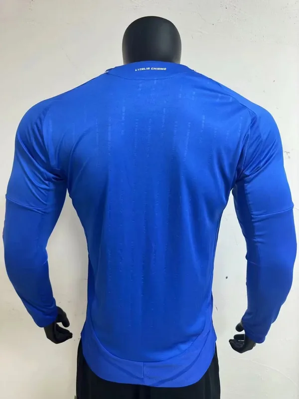 Italy 2024/25 Home Shirt Long Sleeve Player Version — 2