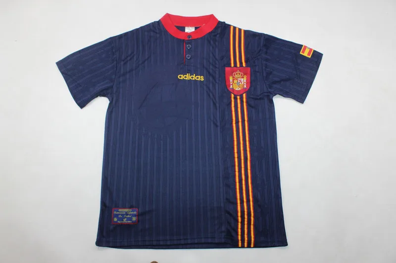 Spain 1996 Third Shirt Blue