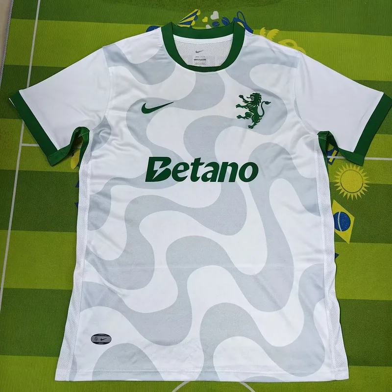 Sporting CP 2025/26 Ausweich Trikot White — 2