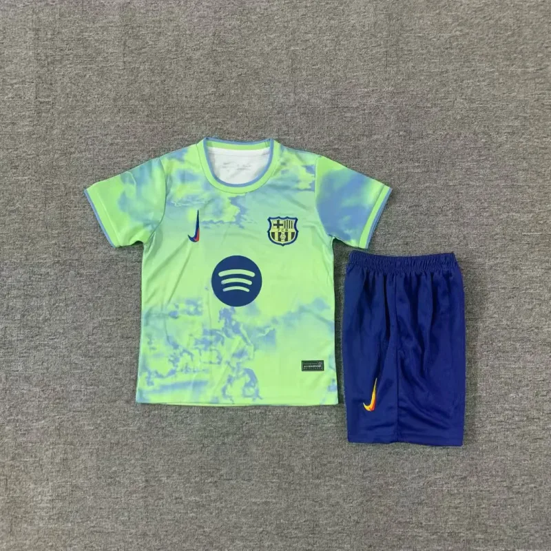 Barcelona 2025/26 Kids Kit Special Edition Green — 1