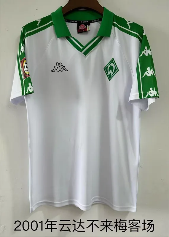 Werder Bremen 2001 Away Shirt White — 2