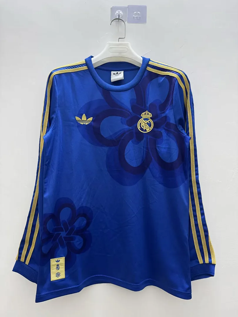 Real Madrid 2025/26 Camiseta Manga Larga Blue — 2