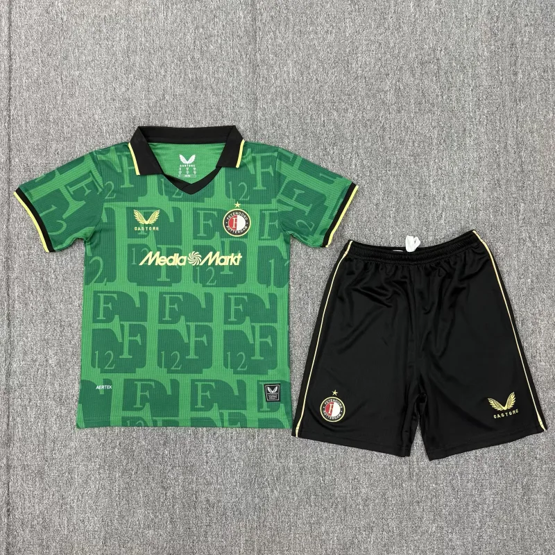 Feyenoord 2025/26 Fourth Kids Kit — 2
