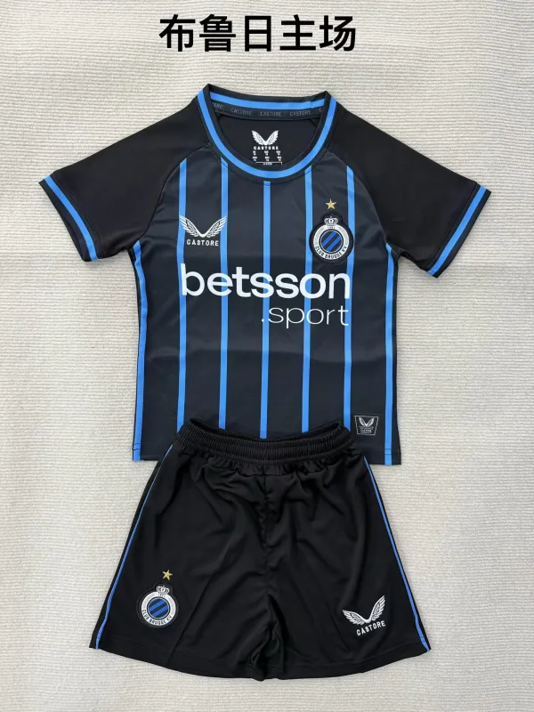 Club Brugge 2025/26 Home Kids Kit — 2