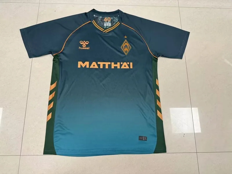 Werder Bremen 2025/26 Auswärts Trikot Kurzarm Green — 2