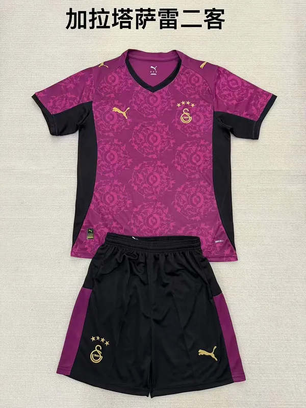 Galatasaray 2025/26 Third Kids Kit Purple — 2