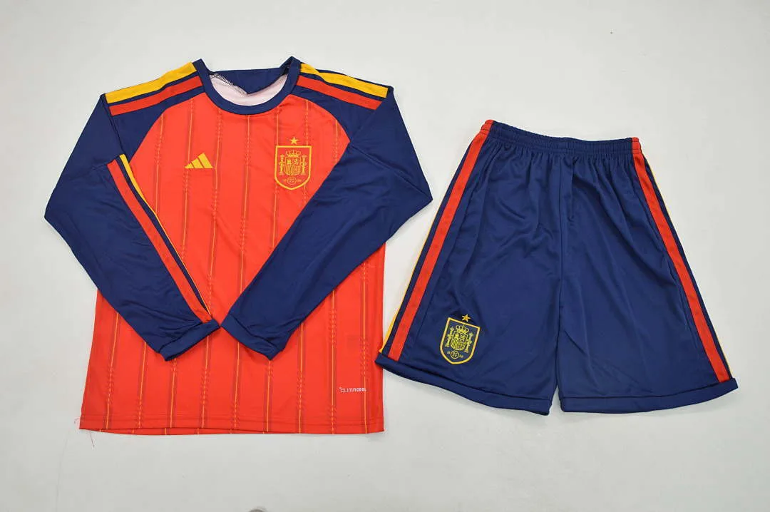 Spain 2026 Home Kids Kit Long Sleeve