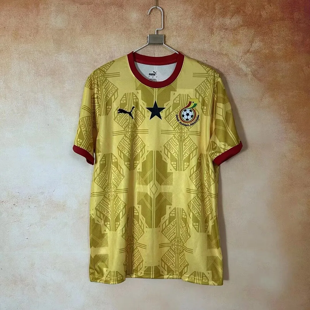 Ghana 2026/27 Auswärts Trikot Kurzarm Yellow — 2