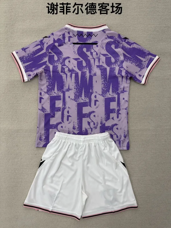 Sheffield Wednesday 2025/26 Away Kids Kit — 2
