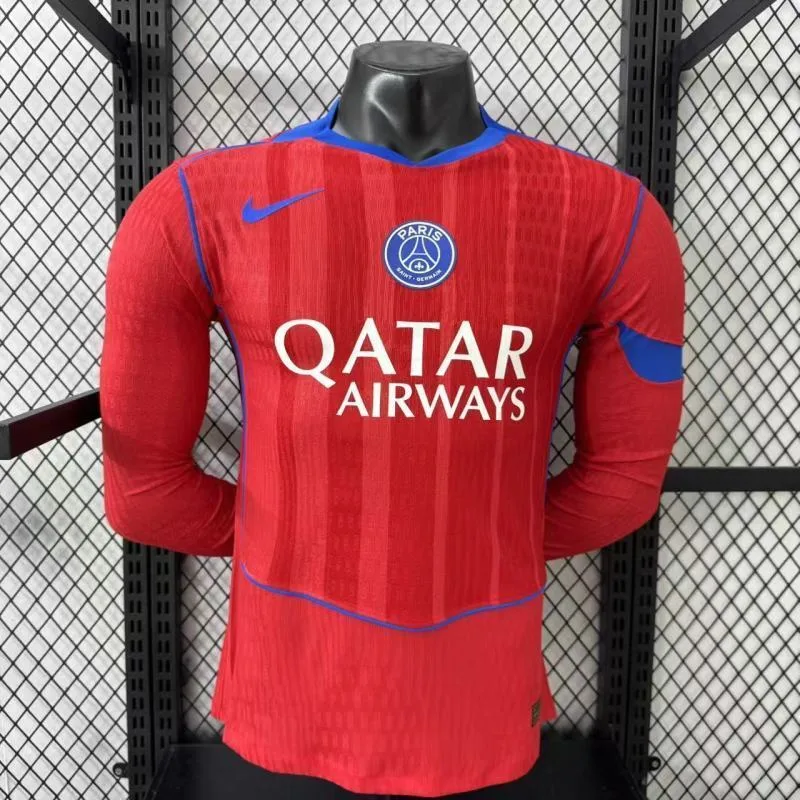 Paris Saint-Germain 2025/26 Tercera Equipación Camiseta Manga Larga Versión Jugador — 2