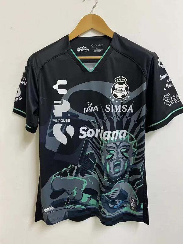 Santos Laguna 2024/25 Third Maillot Manches Courtes Black — 2