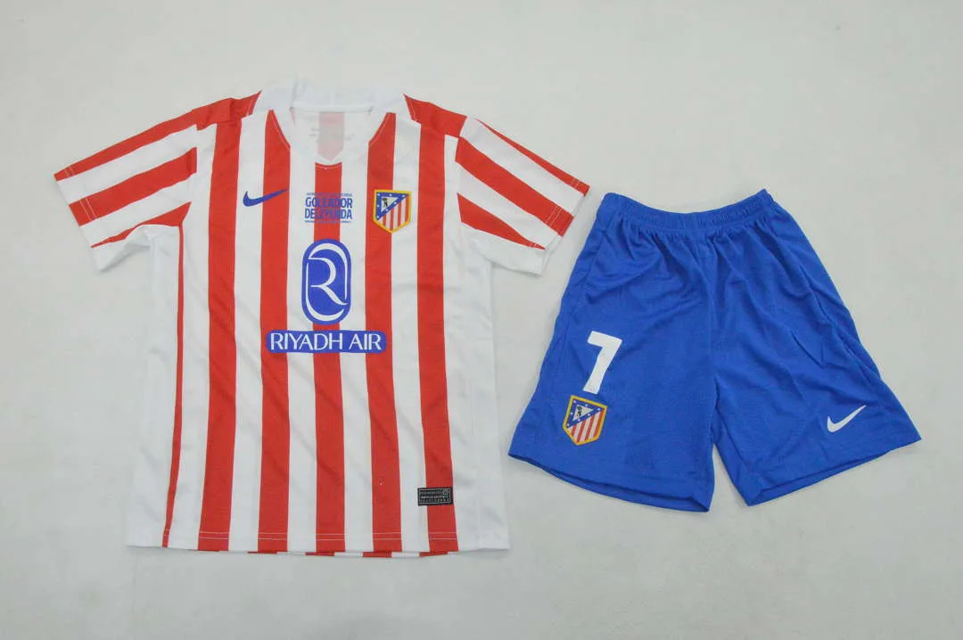 Atlético Madrid 2025/26 Home Kids Kit — 1